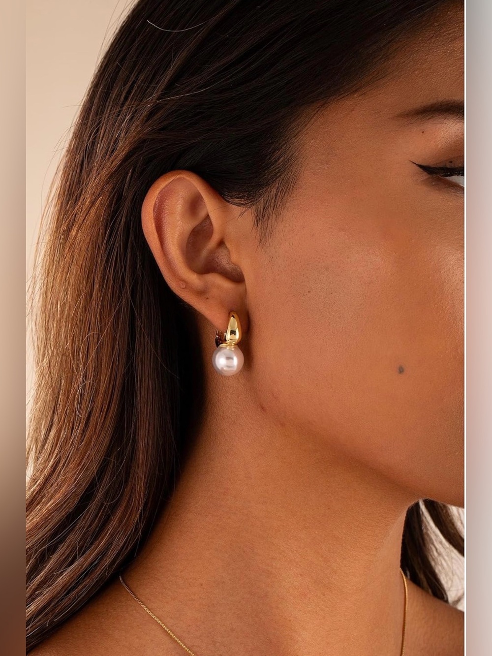 NWT Pearl Earrings for Women 14K Gold Plated/Silver Plated Drop Earrings
